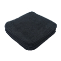 MuslinZ 12 pk - bambusvaskeklude i frotte - 20x20 cm - sort