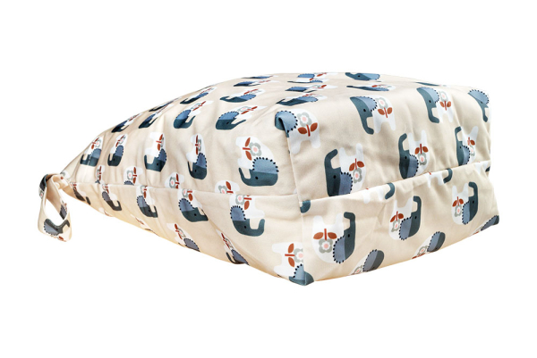 Blümchen wetbag medium med base og lynlås og strop - cozy elephant