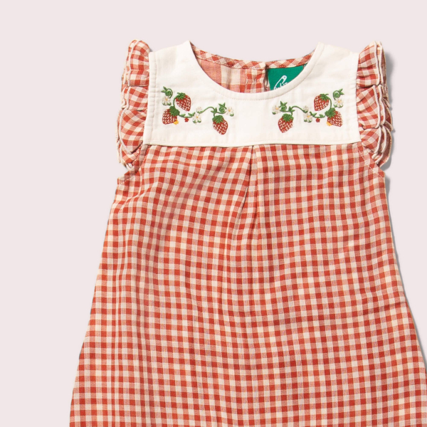 Little Green Radicals Sommerdragt til Baby – Rødternet