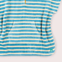Little Green Radicals Badeponcho med Hætte – Blåstribet, Økologisk Frotté