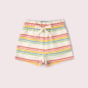 Little Green Radicals Twillshorts i Økologisk Bomuld – Regnbuestriber