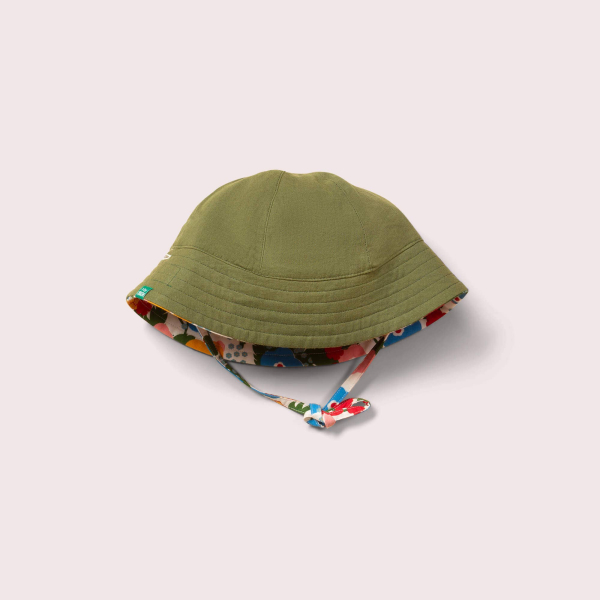 Little Green Radicals Vendbar Solhat i Økologisk Bomuld – Flora & Fauna