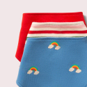 Little Green Radicals Hagesmæk 3-pak i Økologisk Bomuld – Blue Rainbows