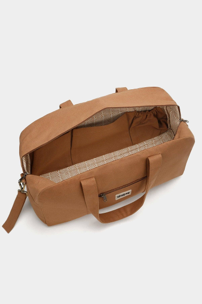 Hindbag Basile Pusletaske i Økologisk Bomuld – Brun