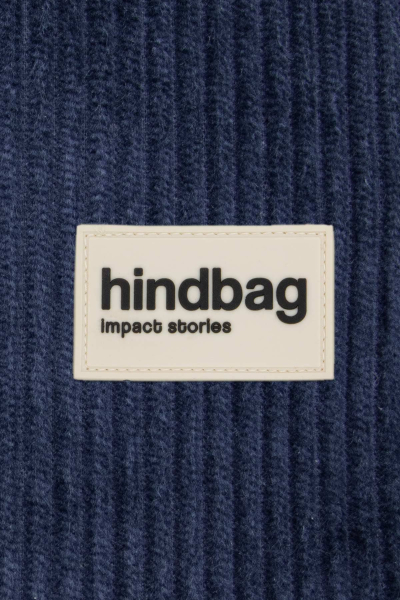 Hindbag Basile Pusletaske i Økologisk Fløjl – Marineblå