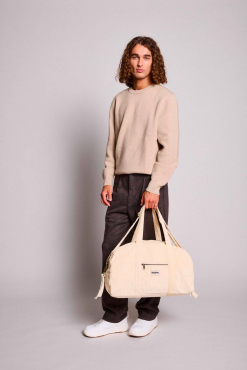 Hindbag Basile Pusletaske i Økologisk Fløjl – Beige