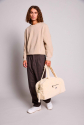 Hindbag Basile Pusletaske i Økologisk Fløjl – Beige