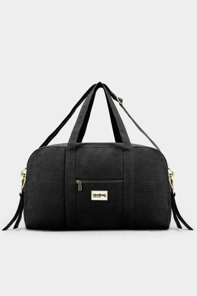 Hindbag Basile Pusletaske i Økologisk Bomuld – Sort