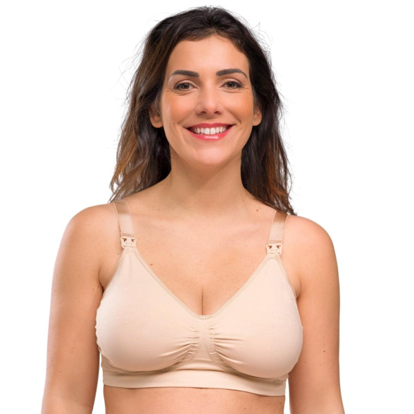 Carriwell Amme-BH med Gelebøjle – Uden Fyld – Beige