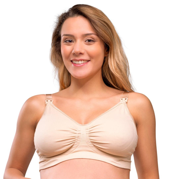 Carriwell Amme-BH med Gelebøjle – Uden Fyld – Beige