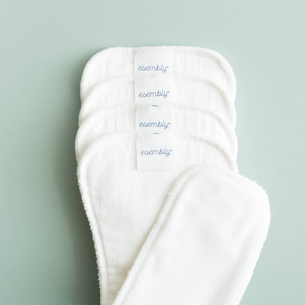 Esembly Overnighters – booster i økologisk bomuld med fleece (2 stk.)