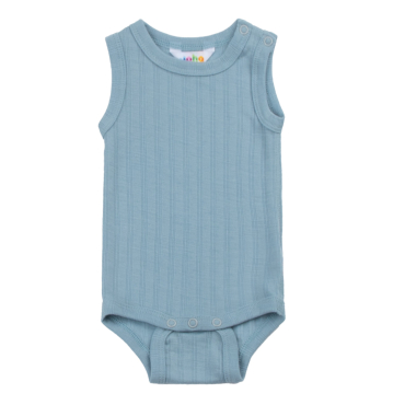 Joha body uden ærmer i uld og silke til baby