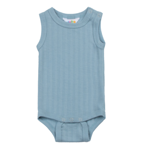 Joha body uden ærmer i uld og silke til baby