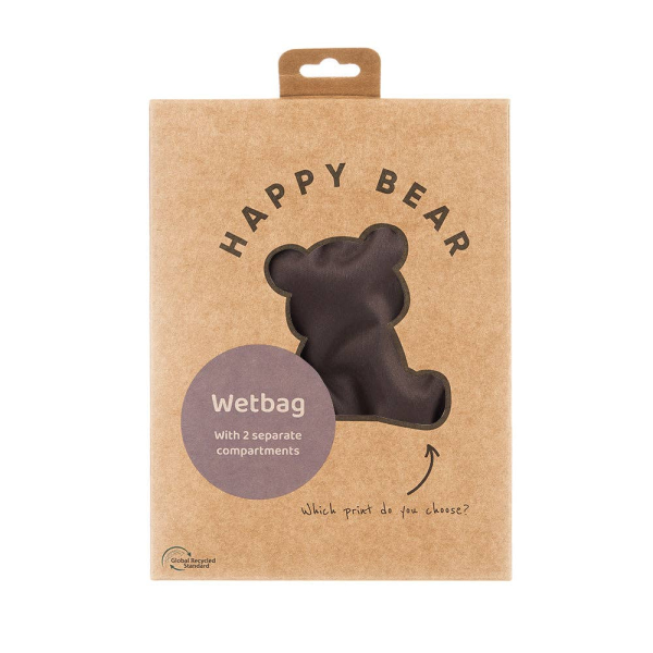 Happy Bear wetbag - Mokka - detalje