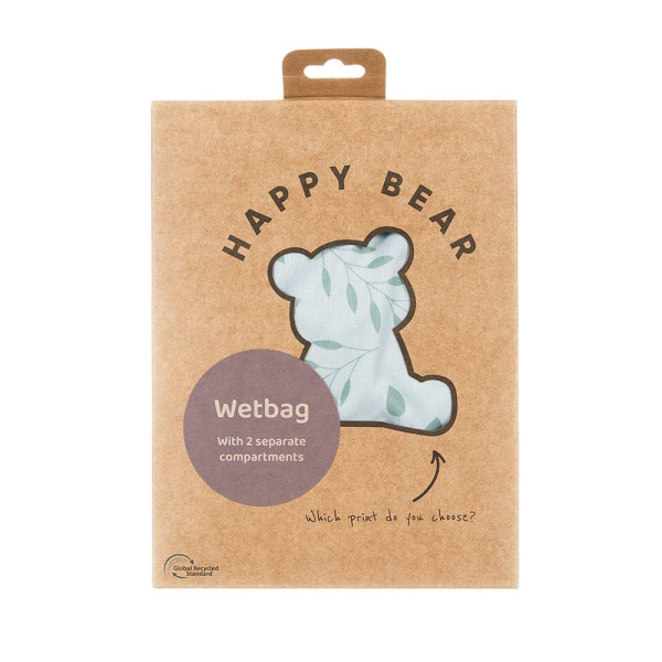 Happy Bear wetbag - Botanisk - detalje