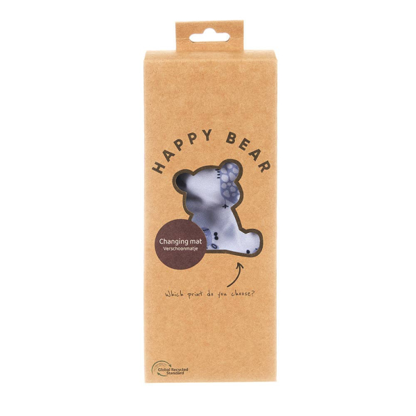 Happy Bear pusleunderlag - Blå Giraffer - detalje