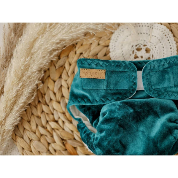 Puppi lomme-formsyet bambusble - arctic lake - velcro