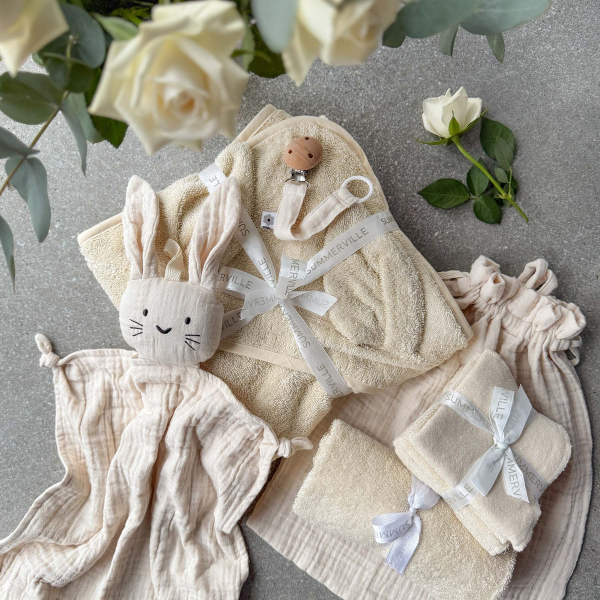 Summerville Organic babygavesæt Velkommen baby - gavepose i muslin