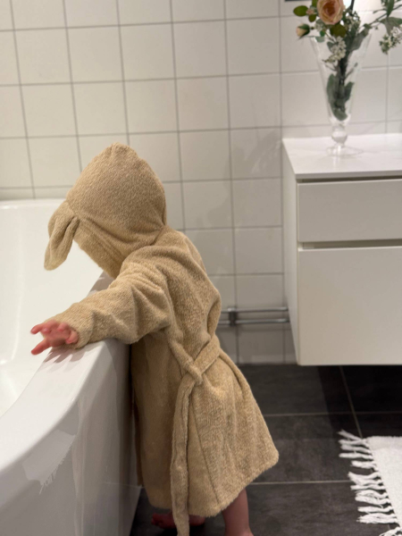 Summerville Organic økologisk badekåbe Rabbit i sand