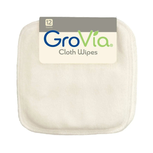 GroVia vaskeklude - 12 stk - white