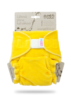 Petit Lulu - Natble - Gul velour - Velcro
