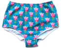 Colorio Organics High Waist trusser - Turquoaise Tulips - Vælg Str.