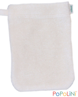 Popolini - vaskehandske i økologisk bomuld - barn - hvid - 3 stk