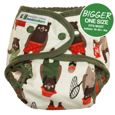 BIGGER Best Bottom - brawny bears cotton + 3 indlæg