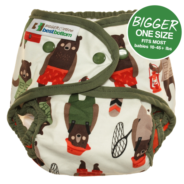 BIGGER Best Bottom - brawny bears cotton + 3 indlæg