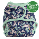 BIGGER Best Bottom - enchanted unicorn sage cotton + 3 indlæg