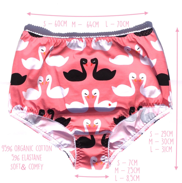 Colorio Organics - high waist trusser - turquoaise tulips
