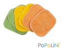 Popolini - økologiske rensepads - 6 stk - farvet