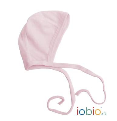 Iobio babyhjelm i økologisk bomuld - rosa Iobio babyhjelm i økologisk bomuld - rosa